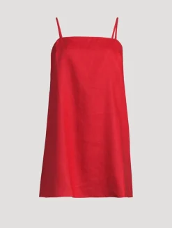 Aubree Linen Shift Dress