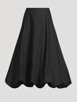 Aubrey Poplin Midi Skirt