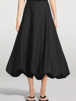 Aubrey Poplin Midi Skirt