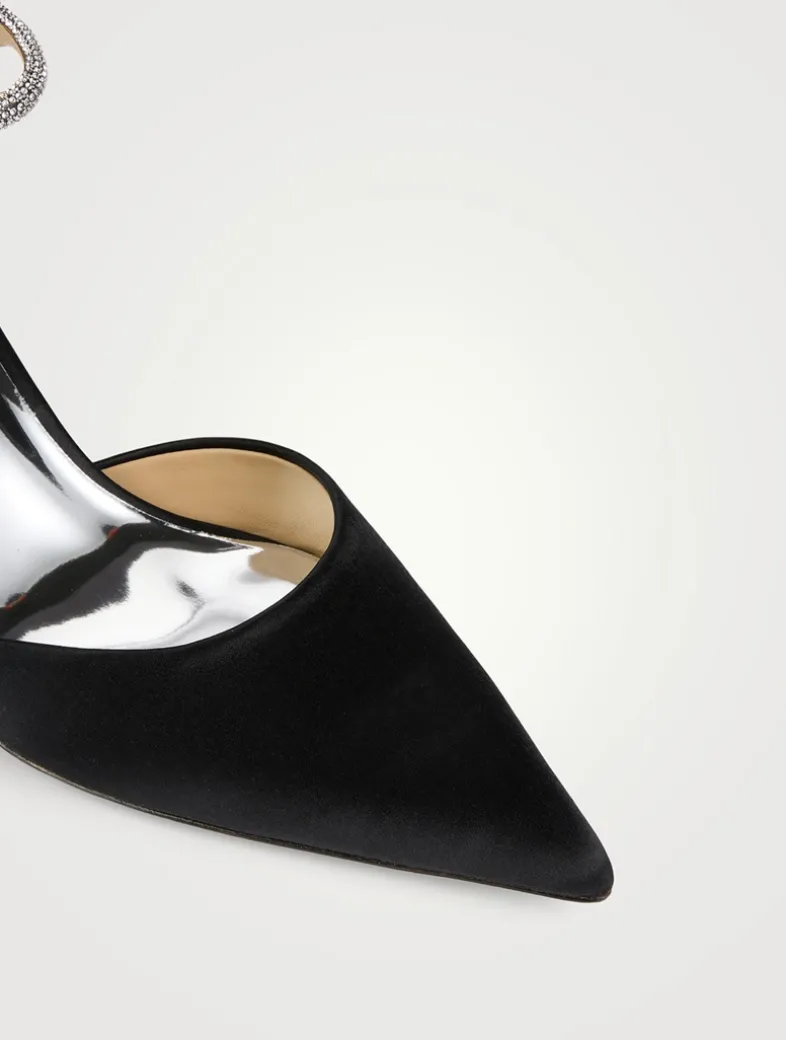 Autumn Crystal Satin Pumps