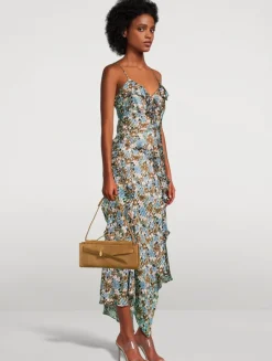 Avenel Silk Midi Dress In Floral Print
