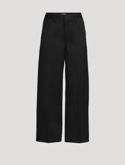 Ayla Polish Wide-Leg Trousers