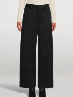 Ayla Polish Wide-Leg Trousers