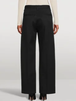 Ayla Polish Wide-Leg Trousers