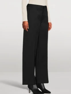 Ayla Polish Wide-Leg Trousers