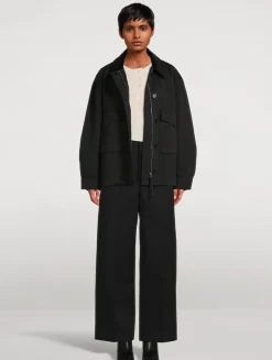 Ayla Polish Wide-Leg Trousers