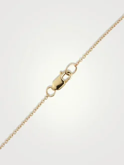 Aztec Rickie 14K Gold Moonstone Ripple Star Medallion Necklace