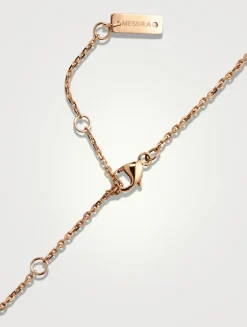 Baby Move 18K White Gold Pavé Necklace With Diamonds