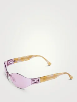 Baguette Geometric Sunglasses