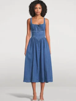 Balia Corset Midi Dress