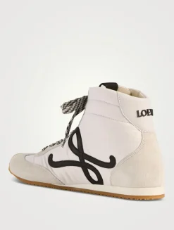 Ballet Runner 2.0 Nylon And Suede High-Top Sneakers