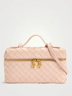 Bang Bang Intrecciato Leather Vanity Case