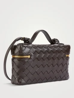 Bang Bang Intrecciato Leather Vanity Case