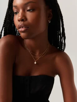 Baroque Pearl Twisted Chain Necklace