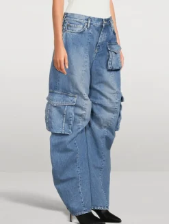 Barrel-Leg Cargo Jeans