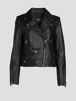 Baya Leather Moto Jacket