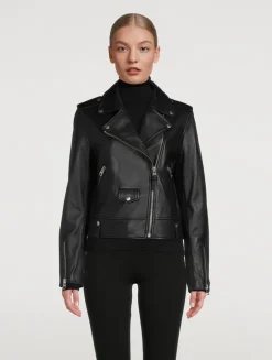 Baya Leather Moto Jacket