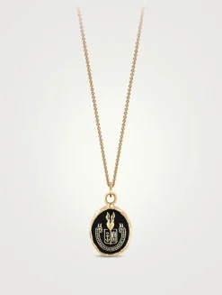 Be Here Now 14K Gold Talisman Necklace