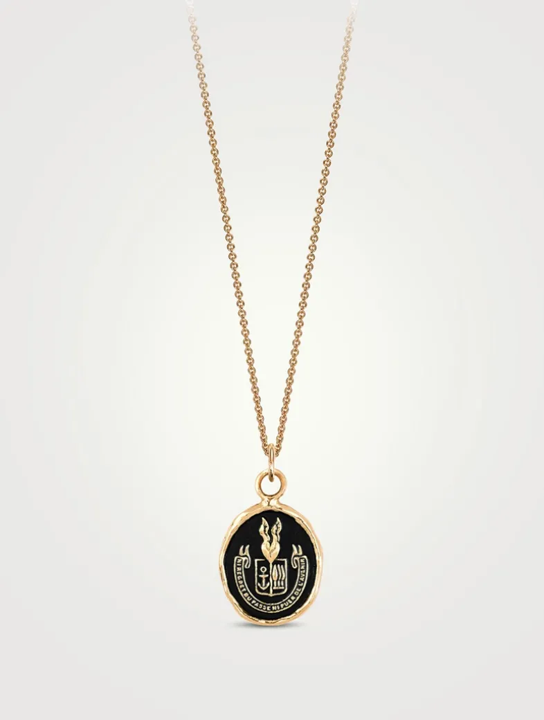 Be Here Now 14K Gold Talisman Necklace