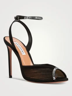 Be Mine Embellished Chiffon Sandals