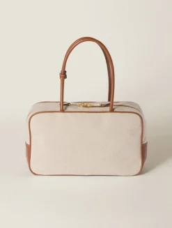 Beau Canvas And Leather Bag