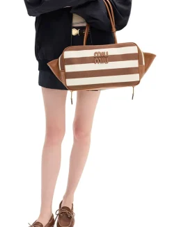 Beau Canvas And Leather Bag