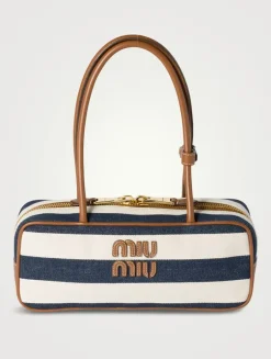 Beau Canvas And Leather Bag