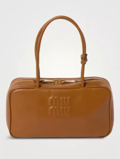 Beau Leather Top-handle Bag