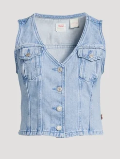 Bella Denim Corset Vest