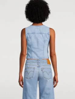 Bella Denim Corset Vest
