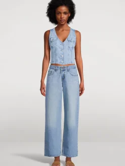 Bella Denim Corset Vest