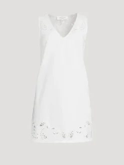 Belle Embroidered Poplin Mini Dress