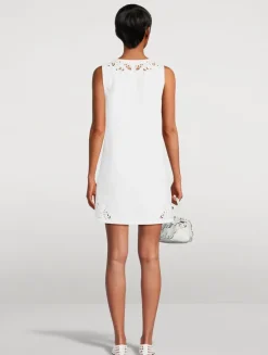Belle Embroidered Poplin Mini Dress