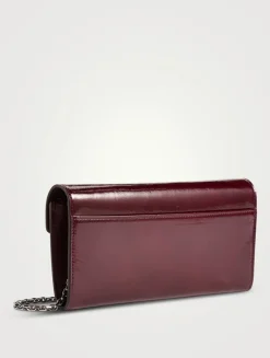 Belle Vivier Patent Leather Wallet-On-Chain