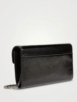 Belle Vivier Patent Leather Wallet-On-Chain