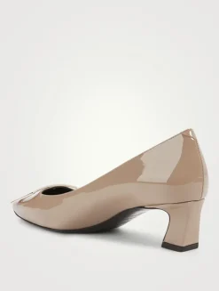 Belle Vivier Trompette 45 Patent Leather Pumps