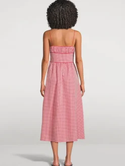 Belline Midi Dress In Gingham Print