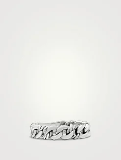 Belmont® Curb Link Band Ring In Sterling Silver, 5mm