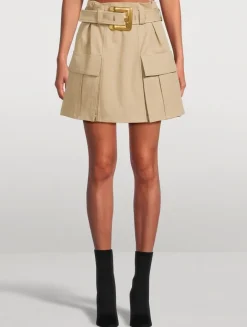 Belted Cargo Skirt