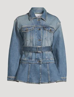 Belted Denim Jacket