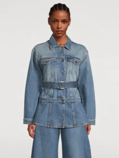 Belted Denim Jacket