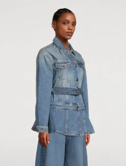 Belted Denim Jacket