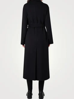 Belted Double-Breasted Coat