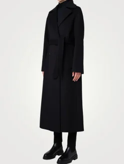 Belted Double-Breasted Coat