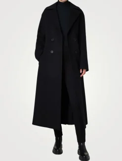 Belted Double-Breasted Coat