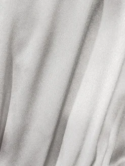 Belted Silk Midi Dress