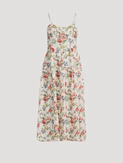 Benoit Midi Dress In Floral Print