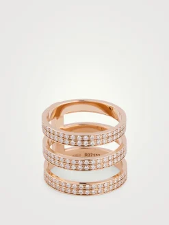 Berbere Gold Ring With Diamonds