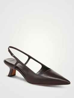 Bianca Leather Slingback Pumps