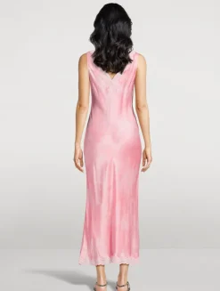 Bier Lace-Trim Midi Slip Dress